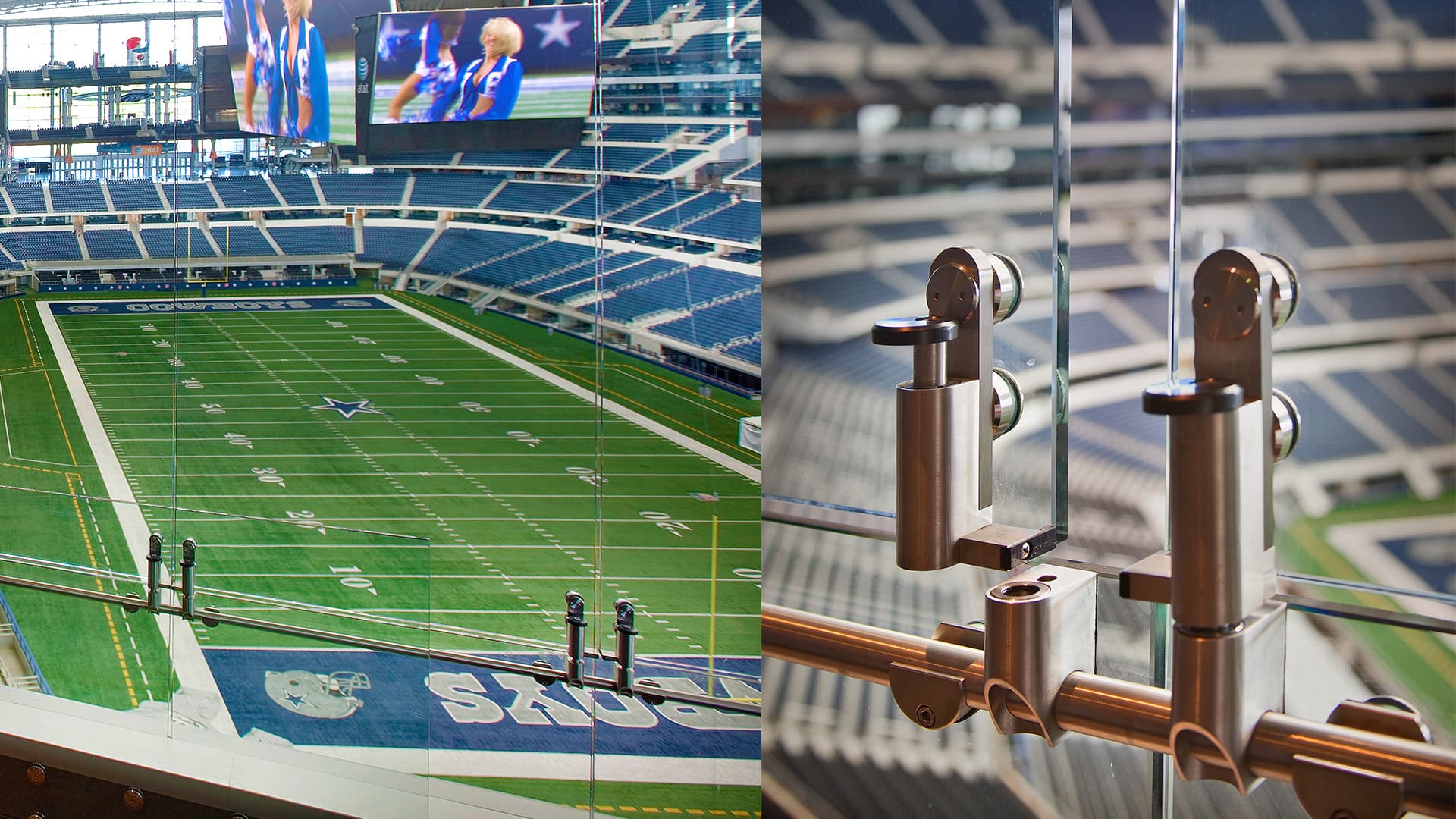 General view of the new Cowboys Stadium, home of the Dallas